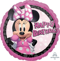 Minnie Mouse Happy Birthday Folie Ballon - 46 cm - Ballonnenshop.nl