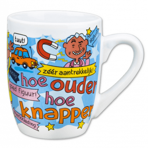 Mok - Hoe Ouder Hoe Knapper - Mannen - Ballonnenshop.nl