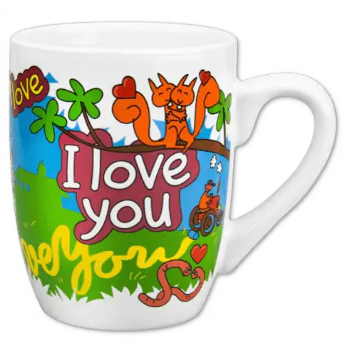 Mok - I Love You - Ballonnenshop.nl