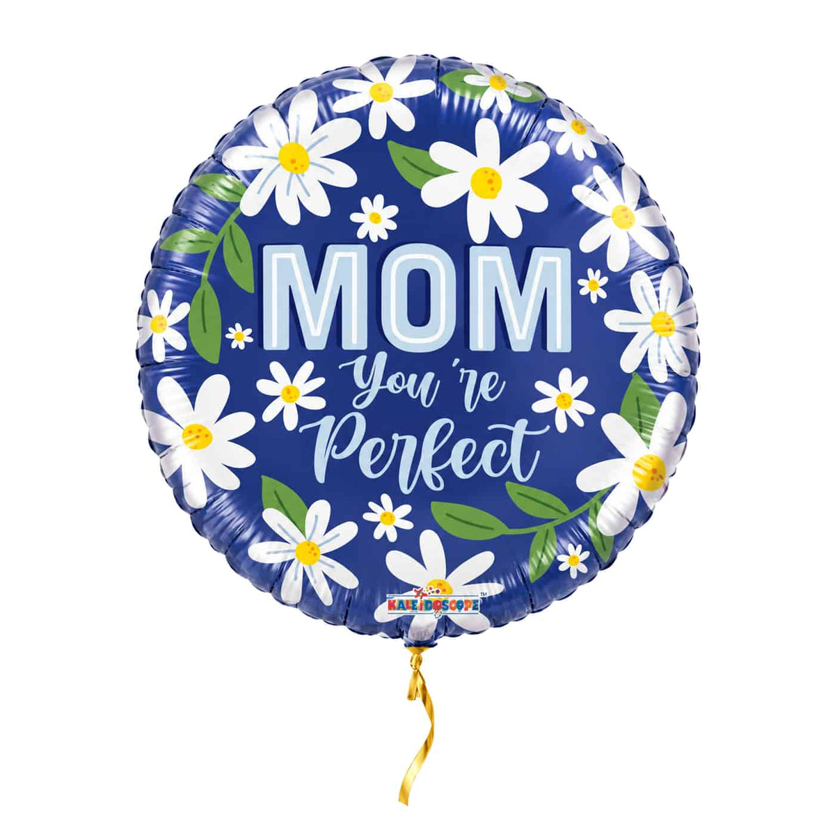 Mom You're Perfect Helium Ballon – met helium gevuld, met gouden lint