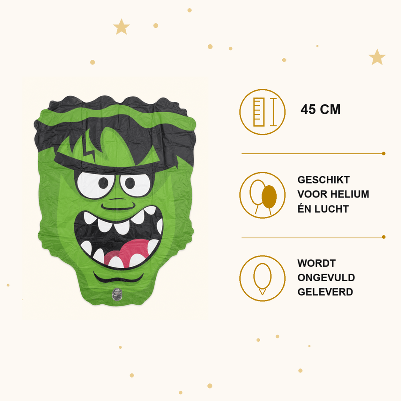 Monster Folie Ballon - 45 cm - Ballonnenshop.nl
