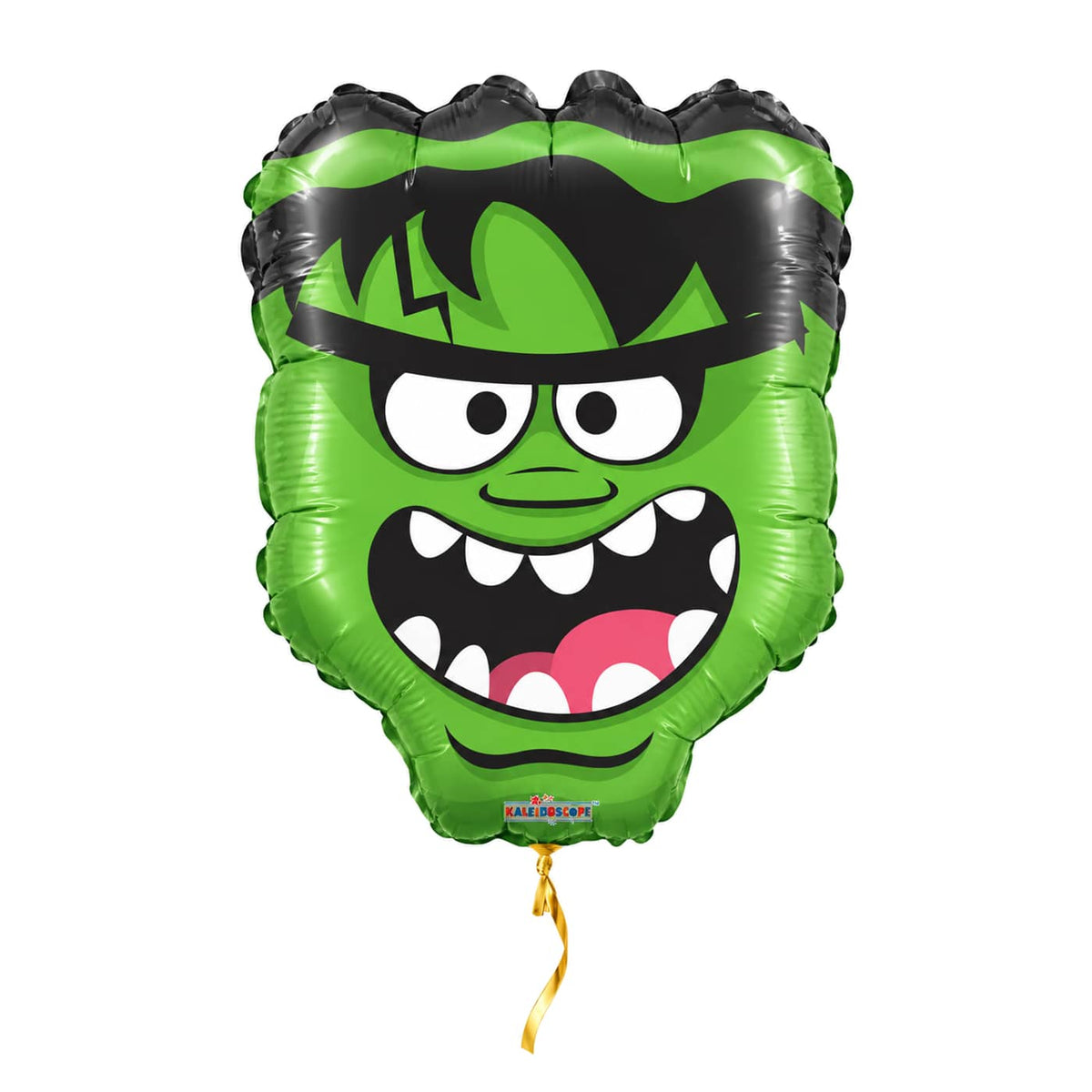 Monster Helium Ballon – met helium gevuld, met gouden lint