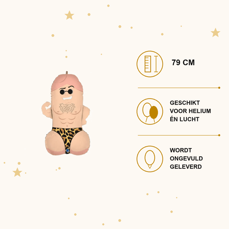 Mr. D Folie Ballon - 79 cm - Ballonnenshop.nl
