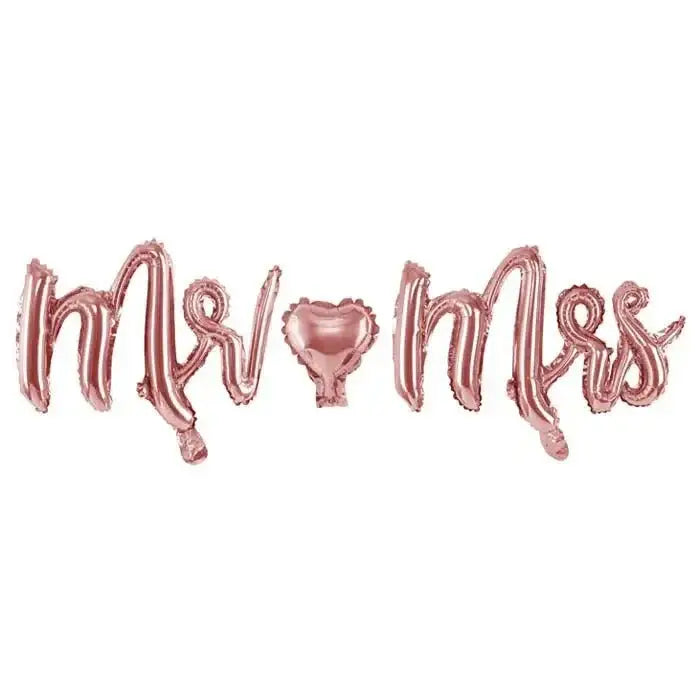 Mr Mrs Folie Ballon - 125 cm - Ballonnenshop.nl