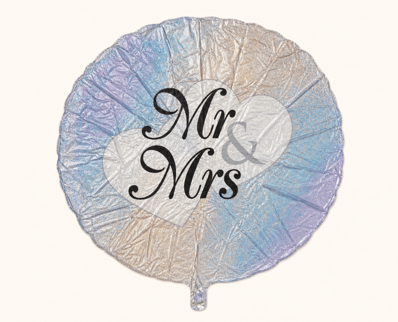 Mr & Mrs Folie Ballon - 45 cm - Ballonnenshop.nl