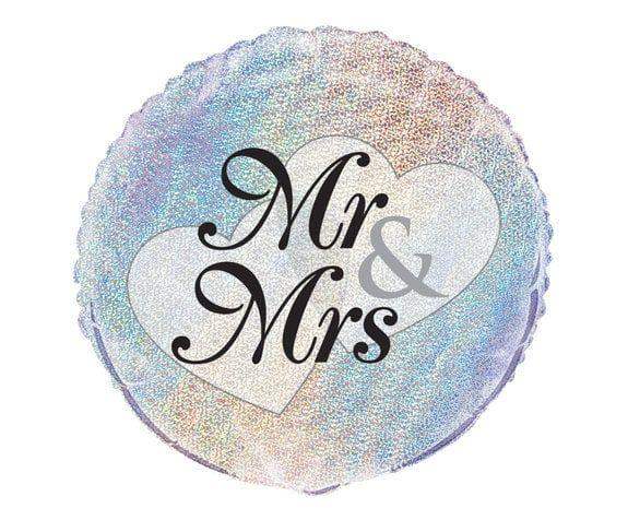 Mr & Mrs Folie Ballon - 45 cm - Ballonnenshop.nl