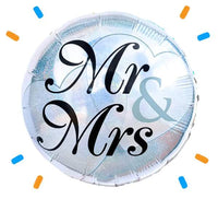 Mr & Mrs Helium Ballon - Gevuld Met Helium - 45 cm - Ballonnenshop.nl