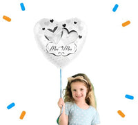 Mrs & Mrs Helium Ballon - Gevuld Met Helium - 43 cm - Ballonnenshop.nl