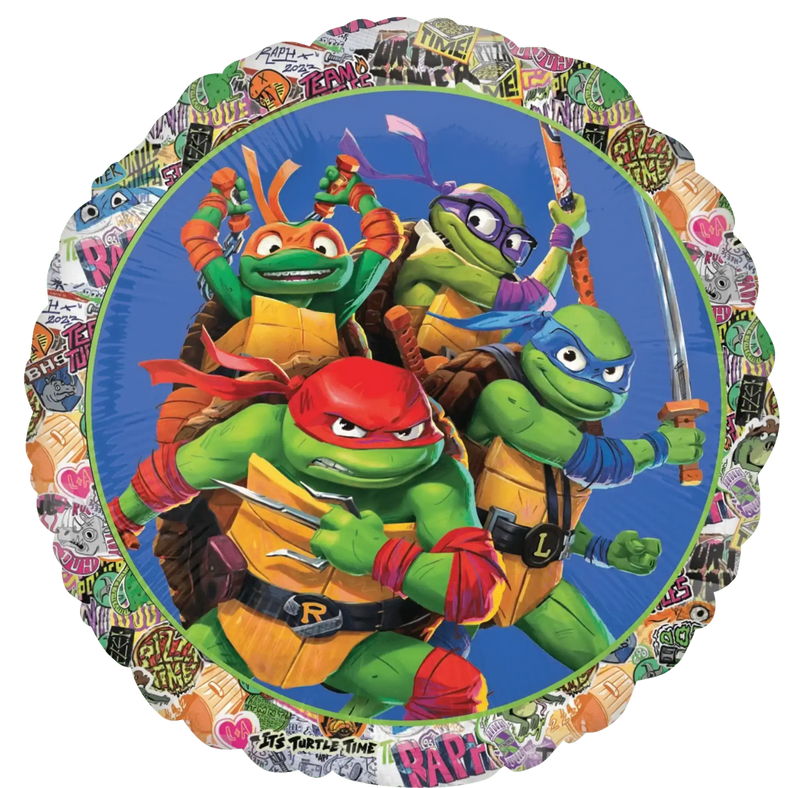 Ninja Turtle Folie Ballon - 46 cm - Ballonnenshop.nl