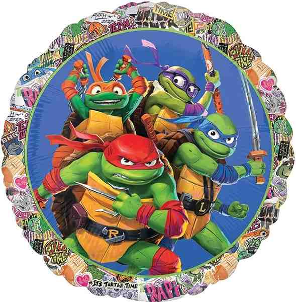 Ninja Turtle Helium Ballon - Gevuld Met Helium - 46 cm - Ballonnenshop.nl
