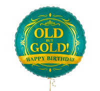 Old But Gold Helium Ballon - Gevuld Met Helium - 46 cm - Ballonnenshop.nl