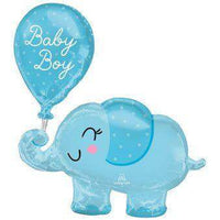 Olifant Baby Boy Folie Ballon - 78 cm - Ballonnenshop.nl