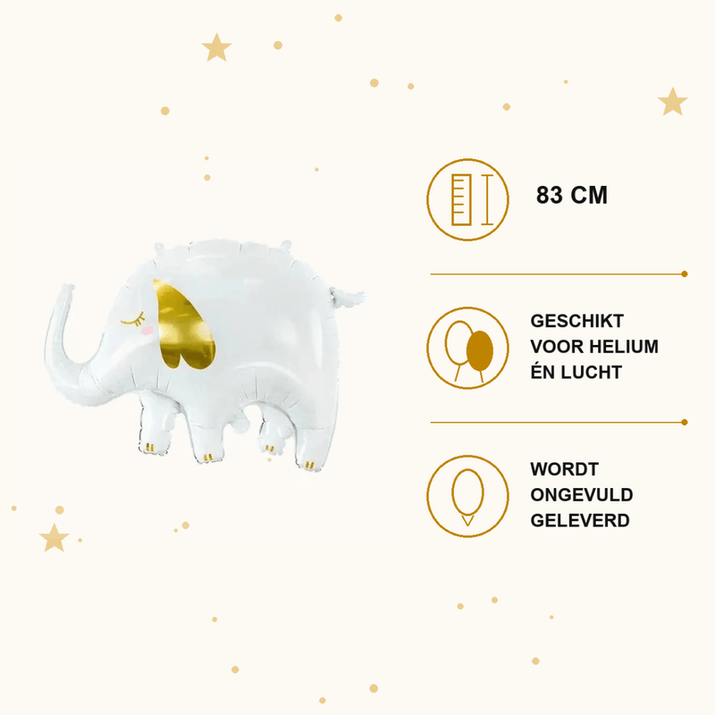 Olifant Folie Ballon 83 cm - Ballonnenshop.nl