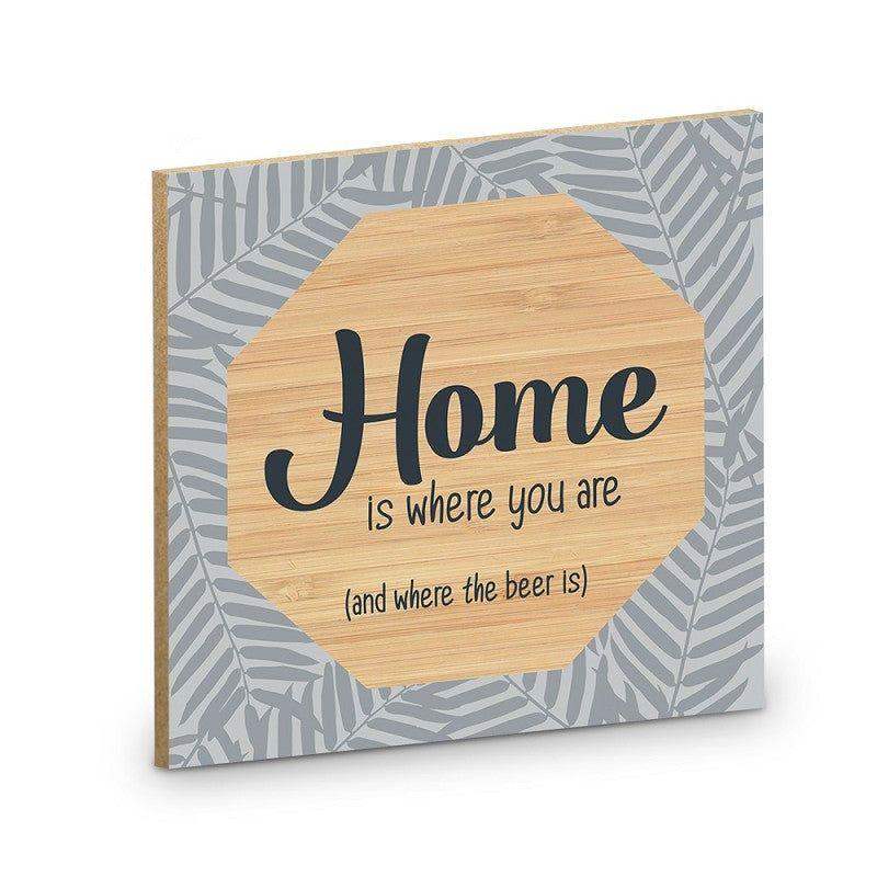 Onderzetter - Home Is Where You Are - Ballonnenshop.nl