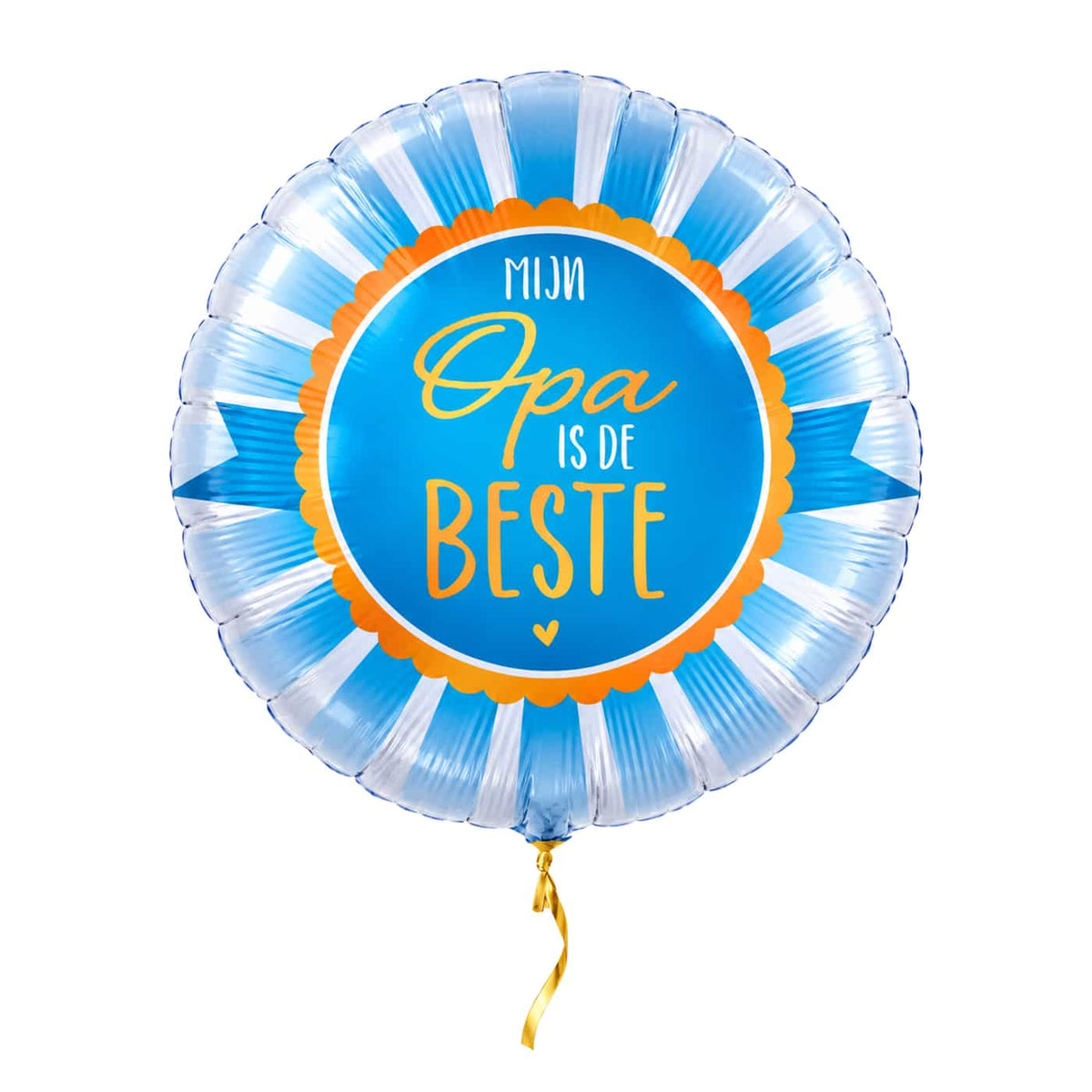 Opa Helium Ballon – met helium gevuld, met gouden lint