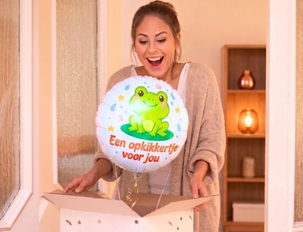 Opkikkertje Voor Jou Ballon - Gevuld Met Helium - 46 cm - Ballonnenshop.nl
