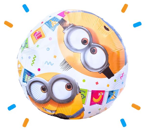 Otto Minion Helium Ballon - Gevuld Met Helium - 46 cm - Ballonnenshop.nl