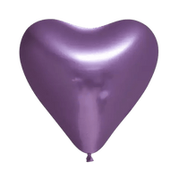 Paarse Hartjes Ballonnen - 6 stuks - 30 cm - Ballonnenshop.nl