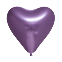 Paarse Hartjes Ballonnen - 6 stuks - 30 cm - Ballonnenshop.nl