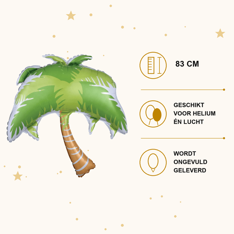 Palmboom Folie Ballon - 83 cm - Ballonnenshop.nl