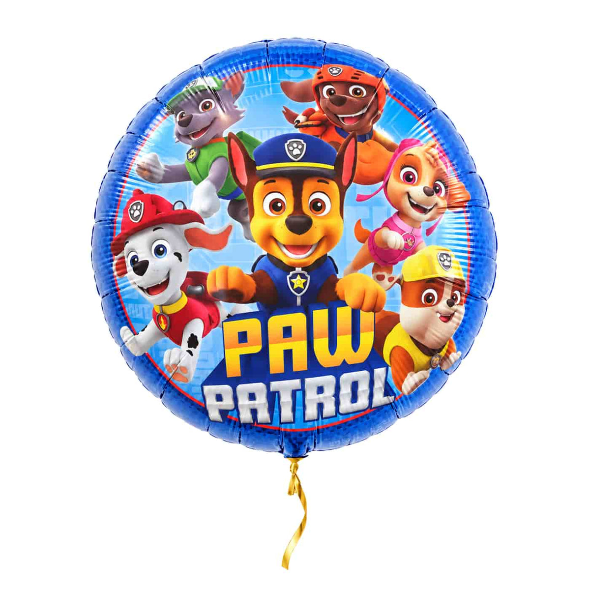 Paw Patrol heliumballon van 46 cm met gouden lint