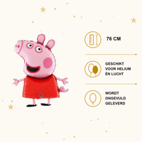 Peppa pig Folie Ballon - 76 cm - Ballonnenshop.nl
