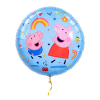 Peppa Pig Helium Ballon – met helium gevuld, met gouden lint