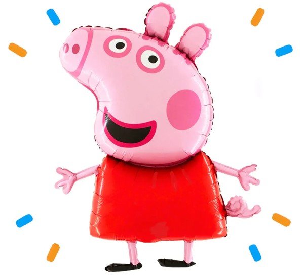 Peppa Pig Helium Ballon - Gevuld Met Helium - 76 cm - Ballonnenshop.nl