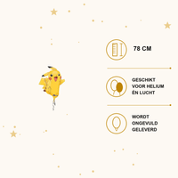 Pikachu Folie Ballon - 78 cm - Ballonnenshop.nl