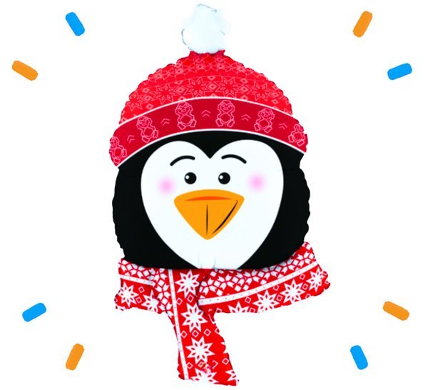 Pinguïn Helium Ballon - Gevuld Met Helium - 69 cm - Ballonnenshop.nl