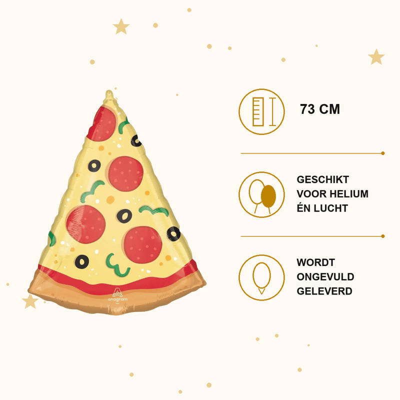 Pizza - Folie Ballon - 73 cm - Ballonnenshop.nl