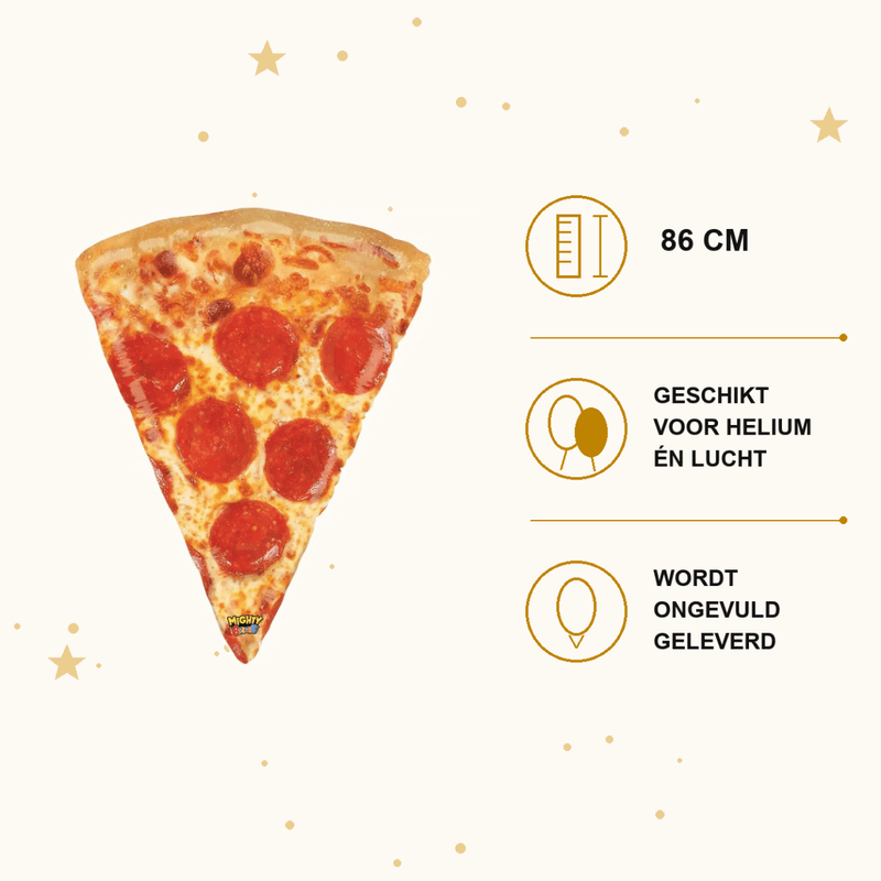 Pizza Folie Ballon - 86 cm - Ballonnenshop.nl