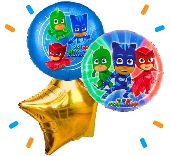 PJ Masks Trosje - Gevuld Met Helium - 46 cm - Ballonnenshop.nl