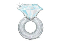 Platinum Zilveren Ring - Folie Ballon - 79 cm - Ballonnenshop.nl