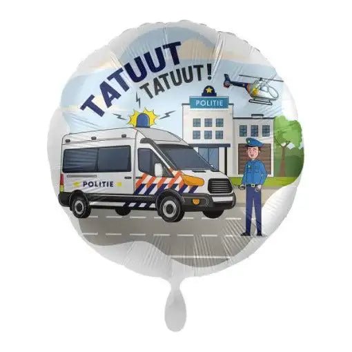 Politie Folie Ballon - 43 cm - Ballonnenshop.nl
