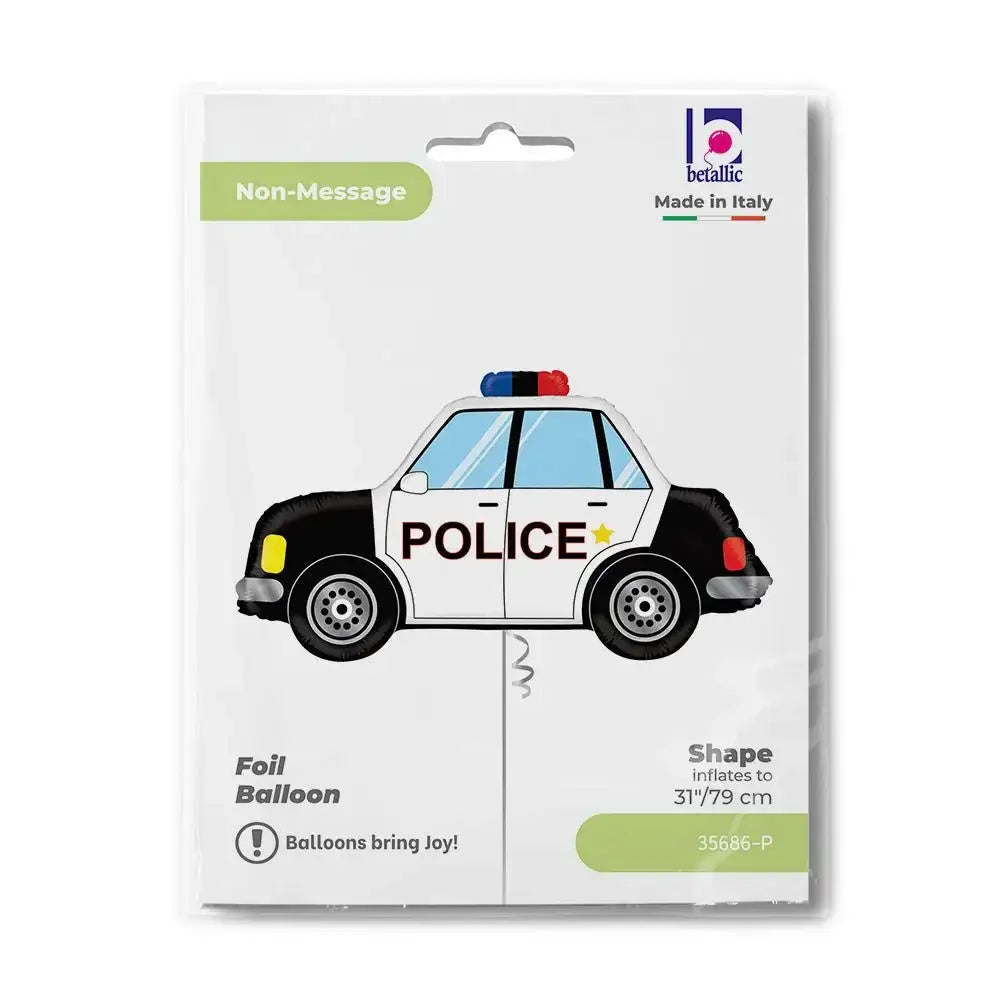 Politieauto Folie Ballon - 86 cm - Ballonnenshop.nl