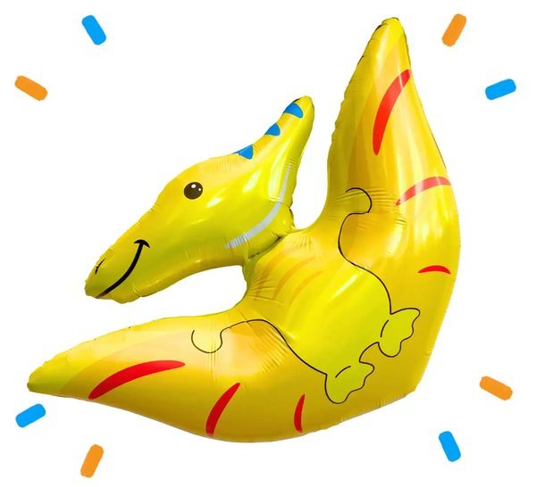Pterodactyl Dino Helium Ballon - Gevuld Met Helium - 79 cm - Ballonnenshop.nl