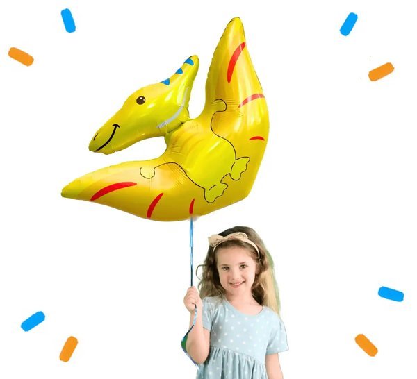 Pterodactyl Dino Helium Ballon - Gevuld Met Helium - 79 cm - Ballonnenshop.nl