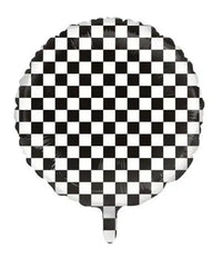 Race Vlag Folie Ballon - 45 cm - Ballonnenshop.nl