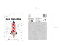 Raket Folie Ballon - 115 cm - Ballonnenshop.nl