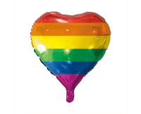 Regenboog Hart Ballon - 45 cm - Ballonnenshop.nl