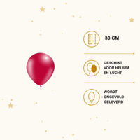 Rode Ballonnen 10 Stuks 30 cm - Ballonnenshop.nl