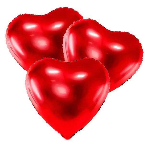 Rode Hartjes Trosje Helium Ballonnen - Gevuld Met Helium - Ballonnenshop.nl