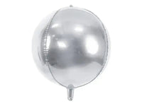 Ronde Folie Ballon Zilver 40 cm - Ballonnenshop.nl