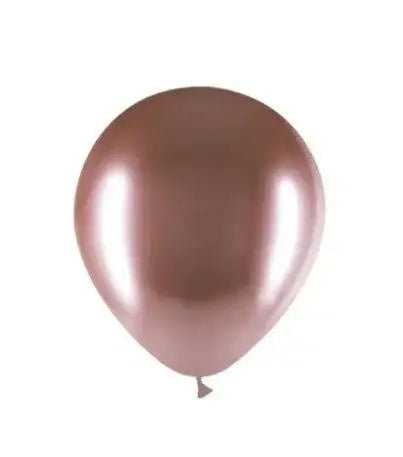 Rose Gouden Ballonnen Chroom 10 Stuks 30 cm - Ballonnenshop.nl