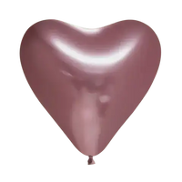 Rose Gouden Hartjes Ballonnen - 6 stuks - 30 cm - Ballonnenshop.nl