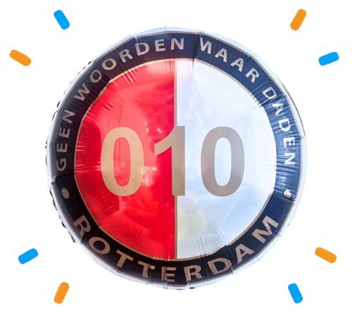 Rotterdam Helium Ballon - Gevuld Met Helium - 43 cm - Ballonnenshop.nl