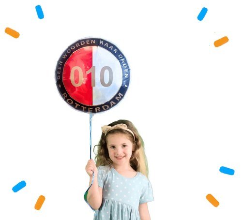 Rotterdam Helium Ballon - Gevuld Met Helium - 43 cm - Ballonnenshop.nl