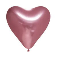 Roze Hartjes Ballonnen - 6 stuks - 30 cm - Ballonnenshop.nl