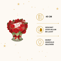 Rozen I Love You Folie Ballon - 45 cm - Ballonnenshop.nl